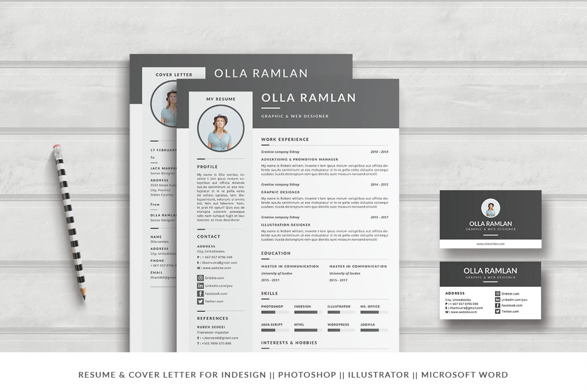 Resume/CV Template, a Resume Template by Symie Design (Photo 1 of 4)