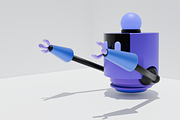 3D Robot for Printing, a Characters & Person 3D Model by oleksandra_nazarova (Thumbnail 2 of 4)