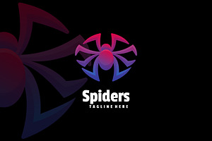 Spiders  Gradient Colorful Style., a Design Template by ModalTampang