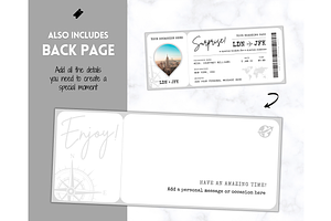 Boarding Pass Template, EDITABLE