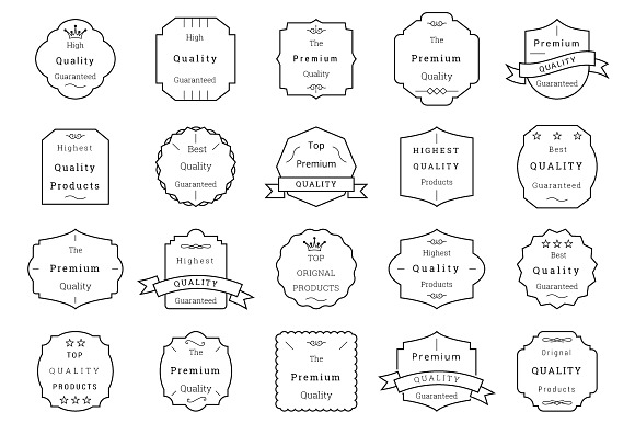 85 Premium Quality Badges and Labels preview 7