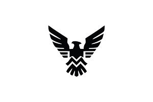Black Eagle Heraldic Logo Vector, a Branding & Logo Template by Vectorium Studio