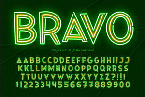 Neon light multicolored alphabet, a Texture Illustration by RevelStockart