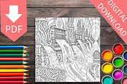 80 Alien Ruins Coloring Pages Bundle, a Brochure Template by LA Design (Thumbnail 5 of 10)