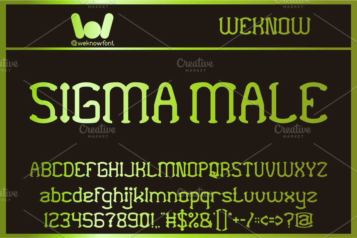 Contemplation Font, a Font by weknow (Photo 4 of 5)