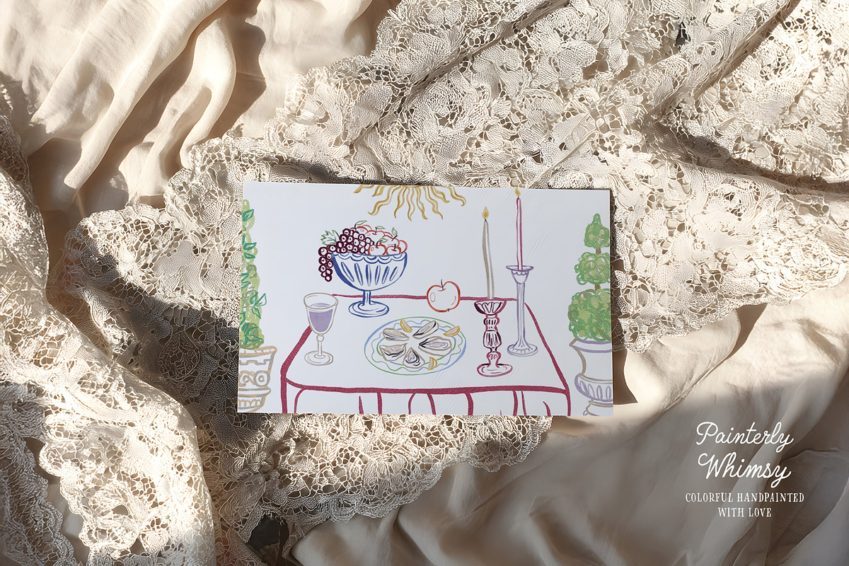 Painterly Whimsy Summer Party Icons, an Illustration by SunnyAfternoons (Photo 9 of 13)