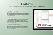 Standard Monthly Budget - Green, a Templates & Theme by The Creative Plans co (Thumbnail 3 of 10)