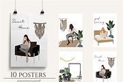 Abstract people, Women at home, a Person Illustration by Yana_mide (Thumbnail 5 of 7)