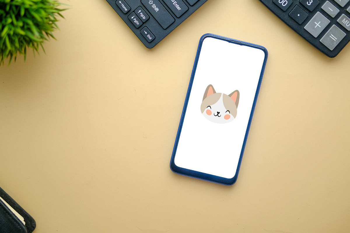 7 Cute Cat Head Front View, an Illustration by jongcreative (Photo 3 of 4)