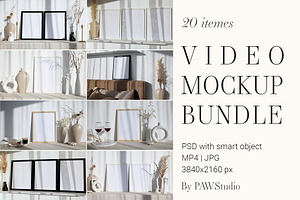 Video Photo Frame Mockup Bundle vff