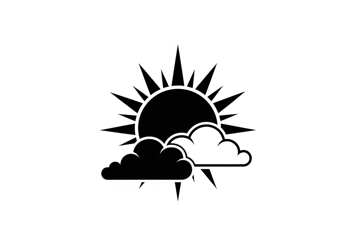 Sun Behind Clouds Silhouette Bundle, an Illustration by Gaye Art (Photo 30 of 31)