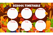 School timetable schedule, an Education Illustration by Vector Tradition (Thumbnail 2 of 3)