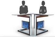 TV Studio Desk Collection (12 PCS), a Furniture 3D Model by akerStudio (Thumbnail 9 of 153)
