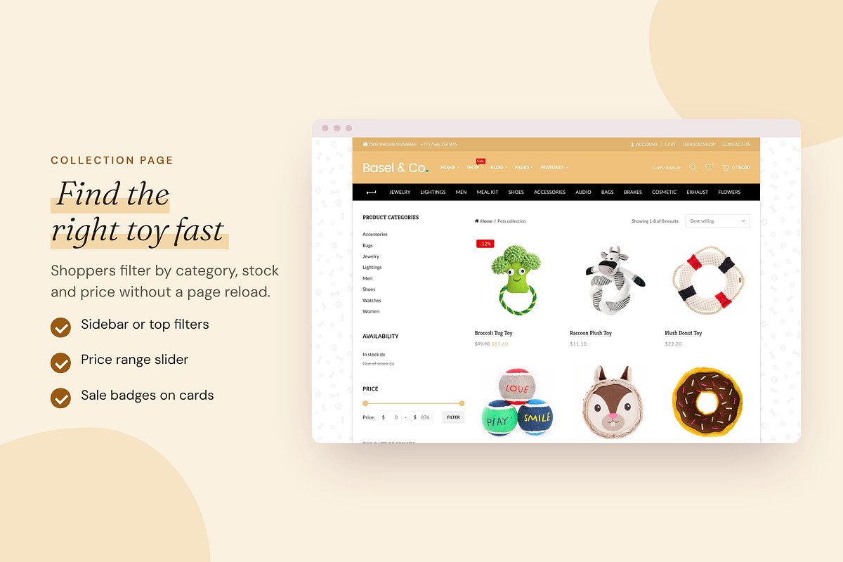 Basel Pet - Shopify Theme, a Shopify Template by Boost Convert (Photo 6 of 10)