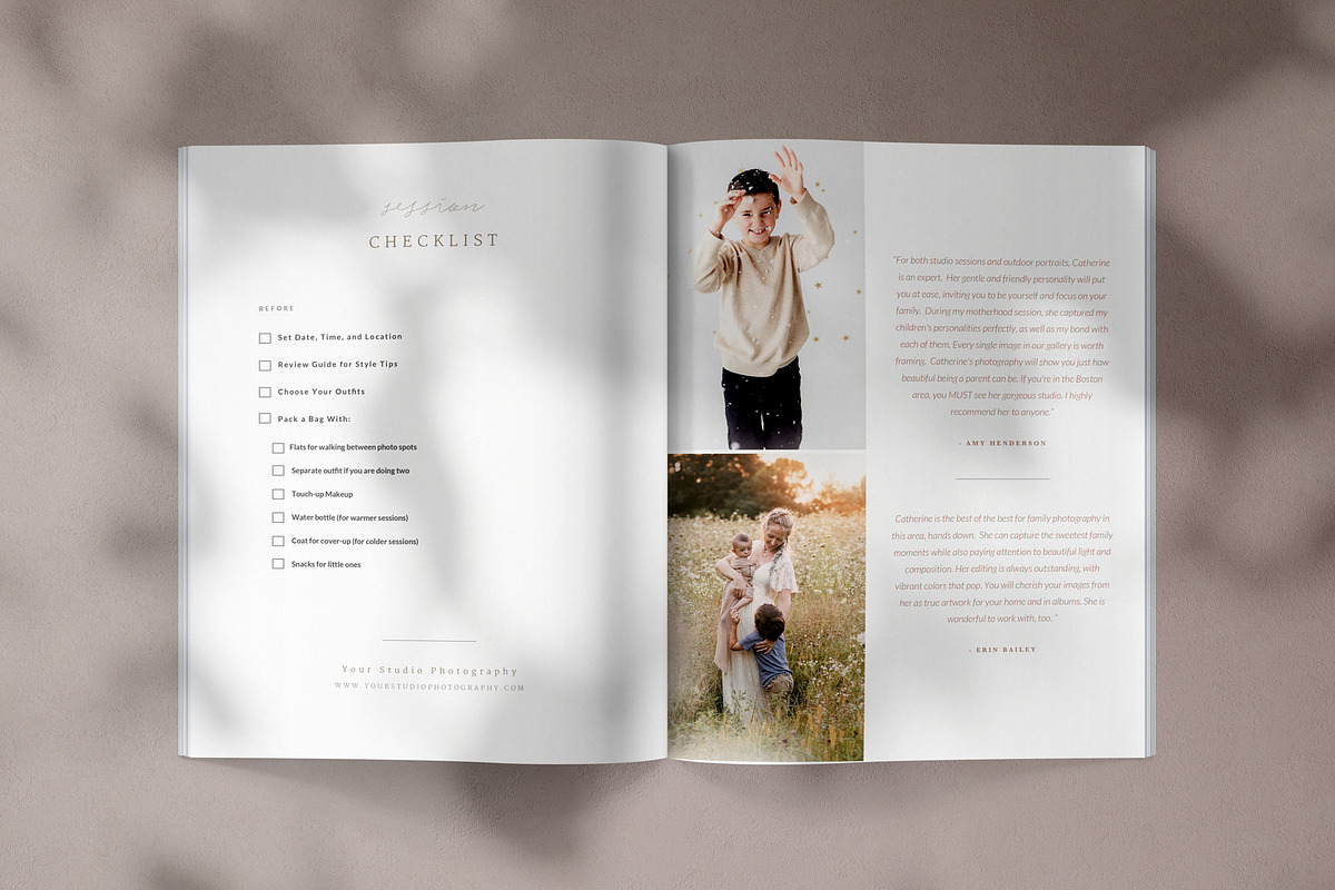 Family Photography Magazine Template, a Magazine Template by By Stephanie Design (Photo 4 of 6)