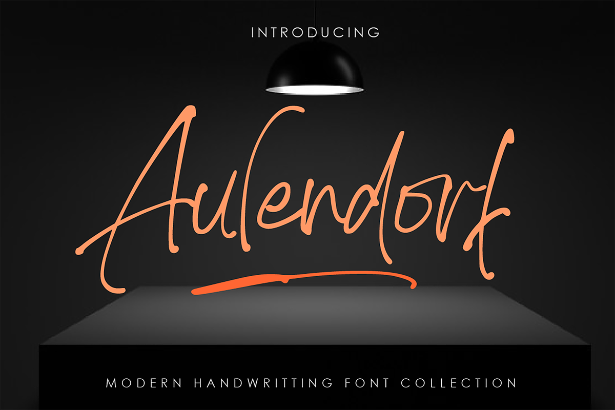 Aulendorf, a Script Font by AMINMARIO (Photo 1 of 17)