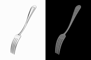 Dessert Fork 4 Tines Classic Cutlery, an Object 3D Model by VK Studio (Thumbnail 5 of 8)