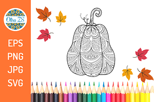 Pumpkin Coloring Pages For Adult