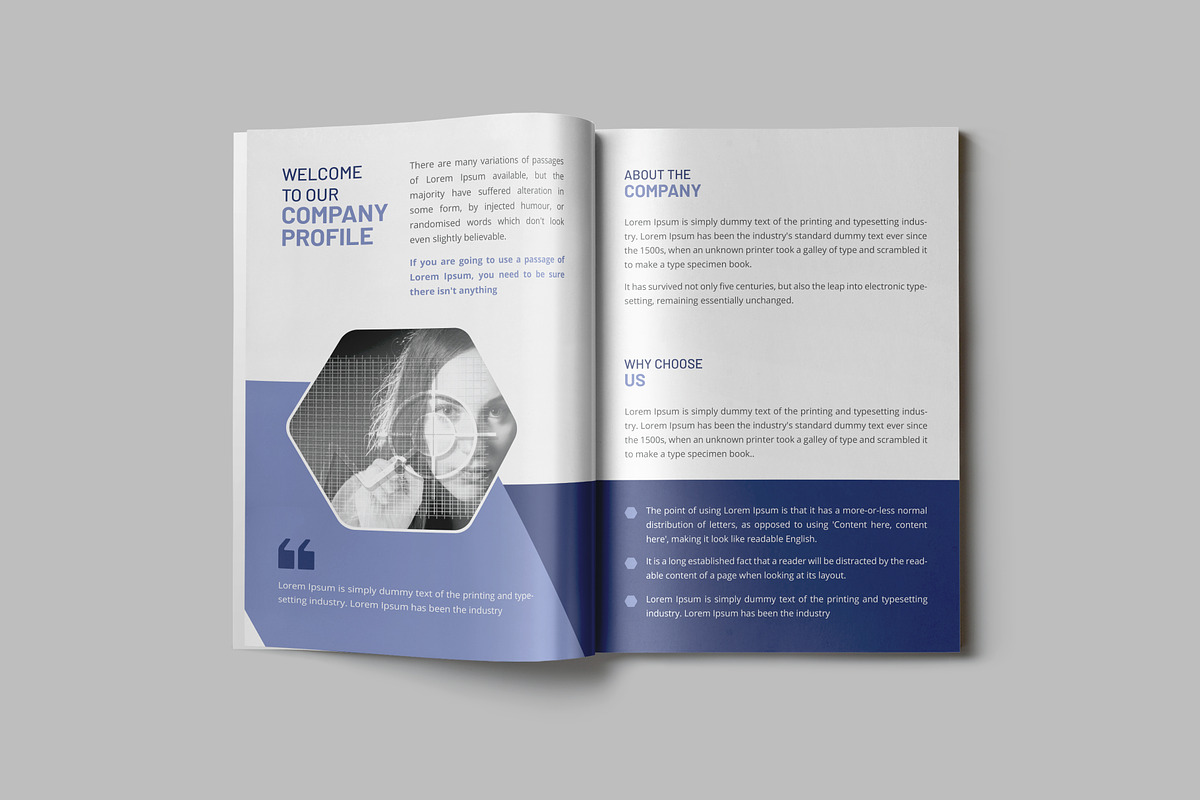 Company Portfolio Template, a Brochure Template by VectStock (Photo 2 of 5)