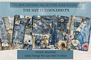 DENIM FANTASY JUNK JOURNAL PAGES, a Person Illustration by Daring Digies (Thumbnail 6 of 8)