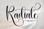 Radiate | Script Font, a Handwritten Font by Scratchones (Thumbnail 1 of 9)