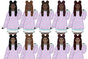 Kawaii Girl Clipart | Planner Girl, a Person Illustration by GlamArtZhanna (Thumbnail 5 of 5)