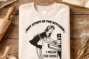 Retro Housewife SVG Funny Baking, an Object Graphic by TanchaArt (Thumbnail 2 of 8)