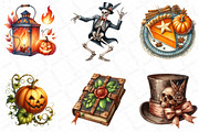 Vintage Halloween Clipart, an Illustration by DreamPrint404 (Thumbnail 3 of 4)