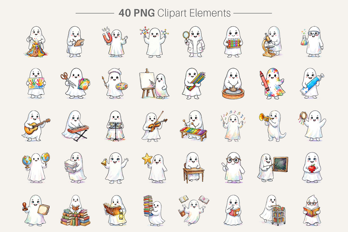 Teacher Ghost Sublimation, an Illustration by Artnoy (Photo 2 of 8)