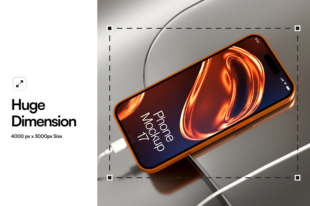 iPhone Mockup, an iPhone Mockup by SLAB! Design (Photo 2 of 6)