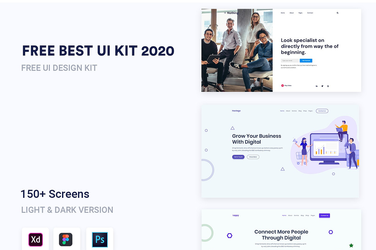 150+ UI KIT Template, an UI Kit Template by ArtGalaxy