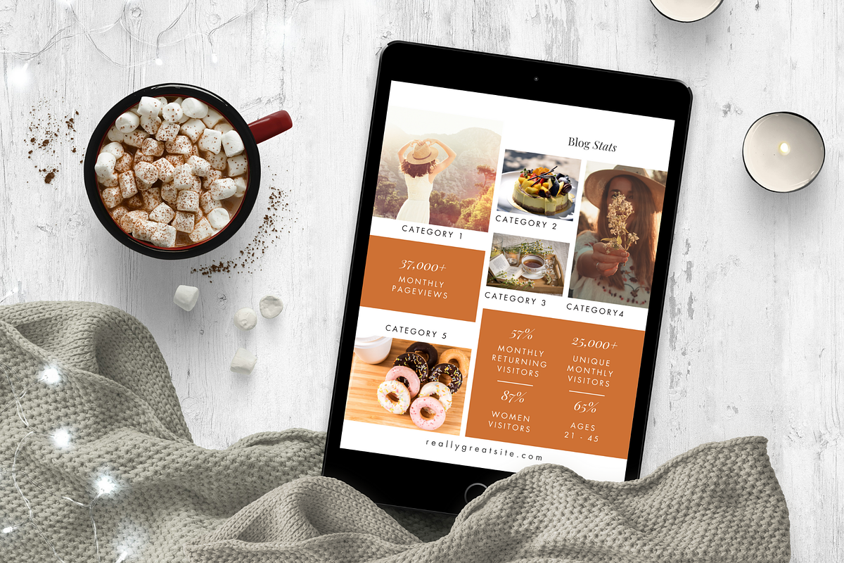 Canva Media Kit Template | Sia, a Stationery Template by Canva Creations Pro (Photo 2 of 6)