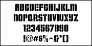 Enlisted Stencil JNL, a Font by Jeff Levine Fonts (Thumbnail 3 of 5)