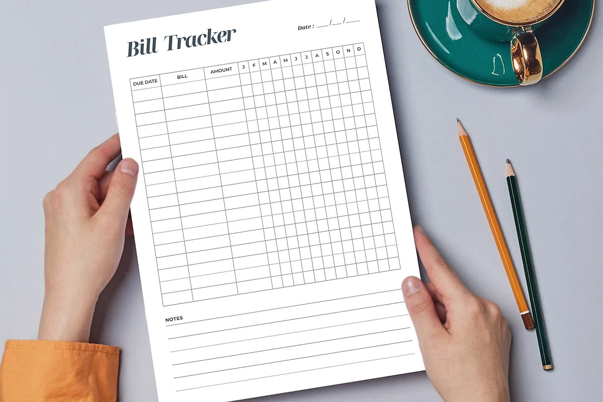 Canva Bill Tracker, a Stationery Template by DesignDevisers (Photo 3 of 9)