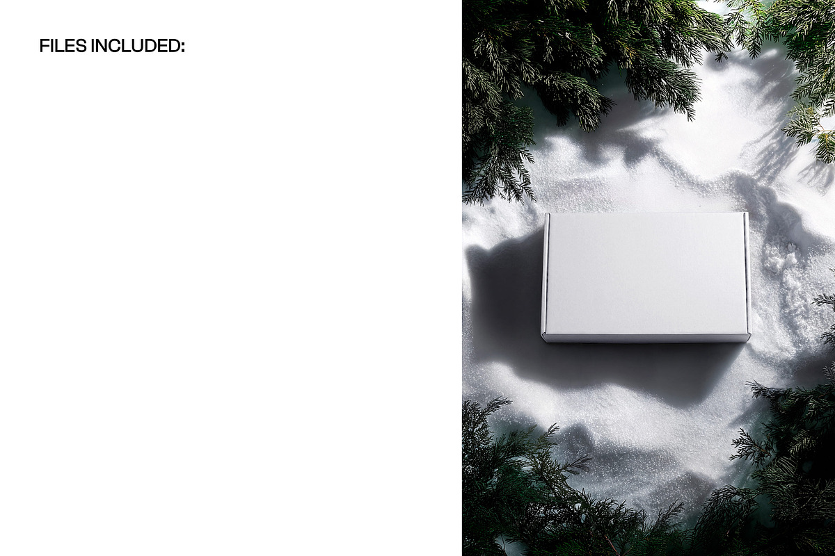 Mailer Box in Snow Mockup, a Packaging Mockup by creatsy5 (Photo 2 of 5)
