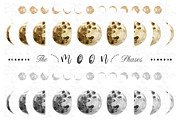 The Moon Phases Collection Set, a Decorative Illustration by YenzArtHaut (Thumbnail 2 of 2)