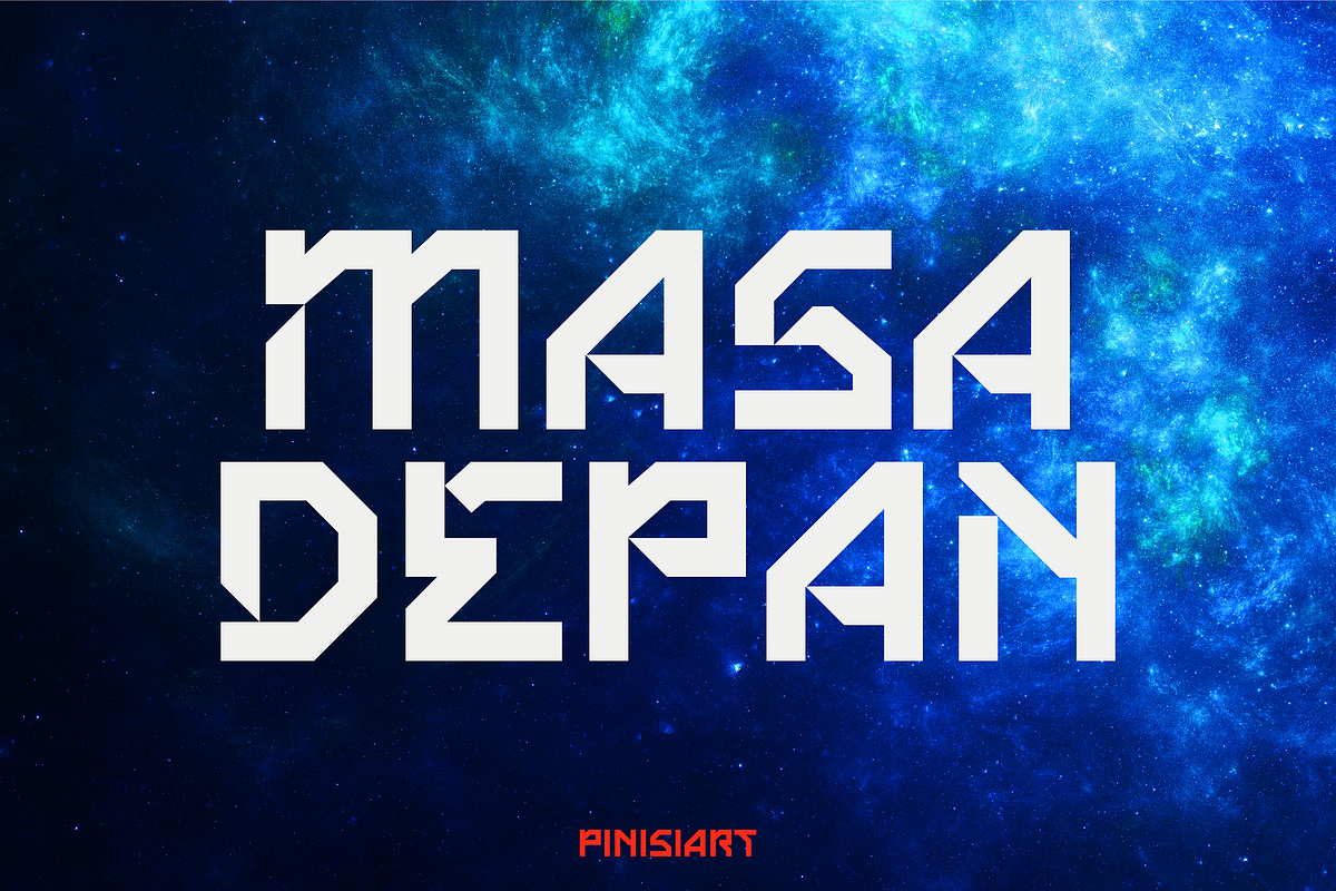 MASADEPAN, a Font by Pinisi ART (Photo 1 of 10)