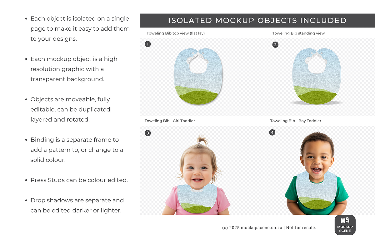Toweling Bib Canva Mockup, an Apparel Mockup by Mockup Scene (Photo 4 of 10)