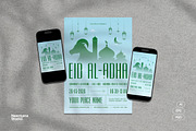 Sky Blue Green Eid Al Adha Flyer, a Flyer Template by Neermana (Thumbnail 1 of 4)