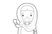 125x Kids of the World for Coloring, an Education Illustration by asantosg (Thumbnail 17 of 23)