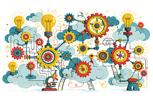 Innovative work showing gears and, an Industrial Photo by Lermont51