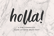 Holla Script Font, a Script Font by Up Up Creative (Thumbnail 1 of 8)