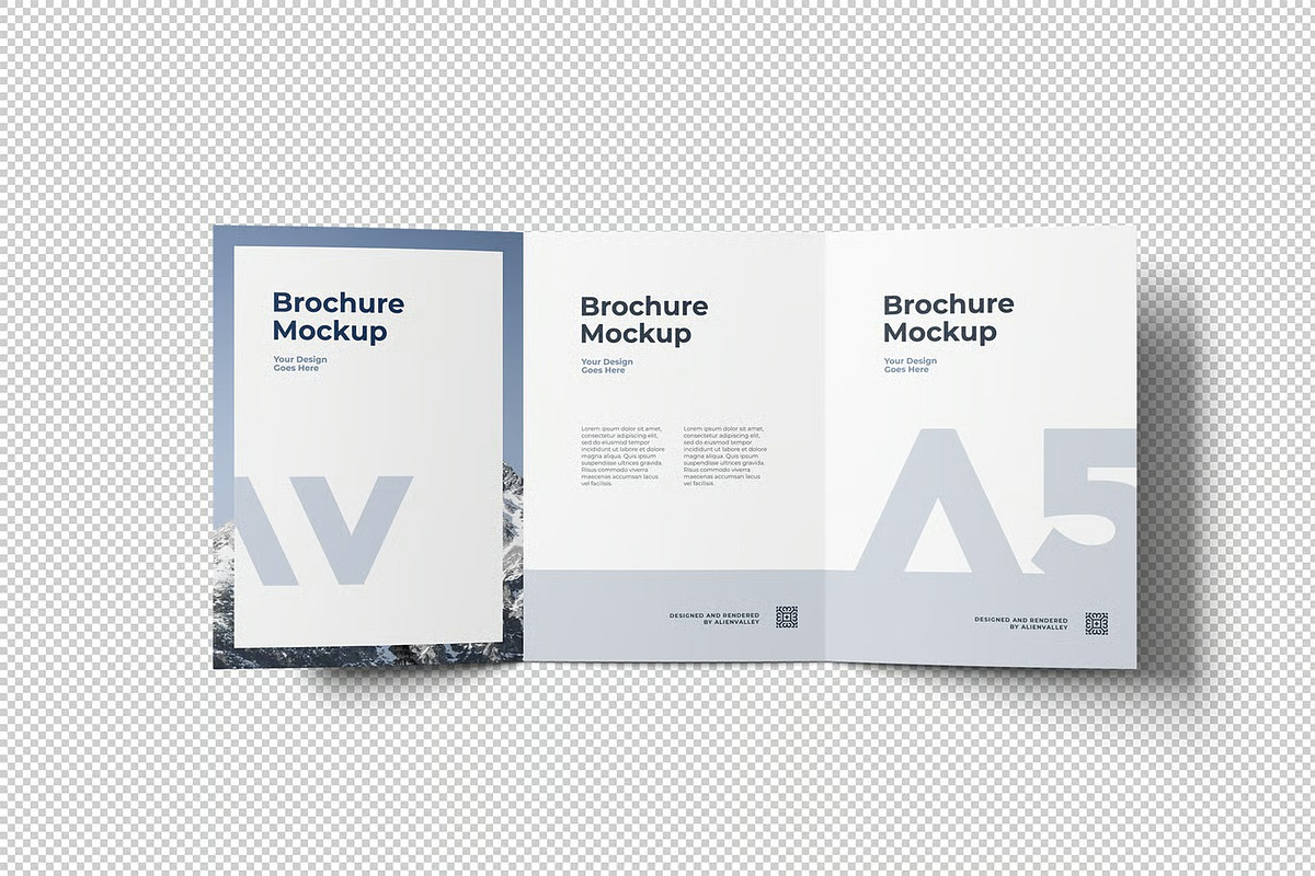 High Quality Trifold Brochure Mockup, an Advertising Mockup by zpackcreative (Photo 4 of 4)