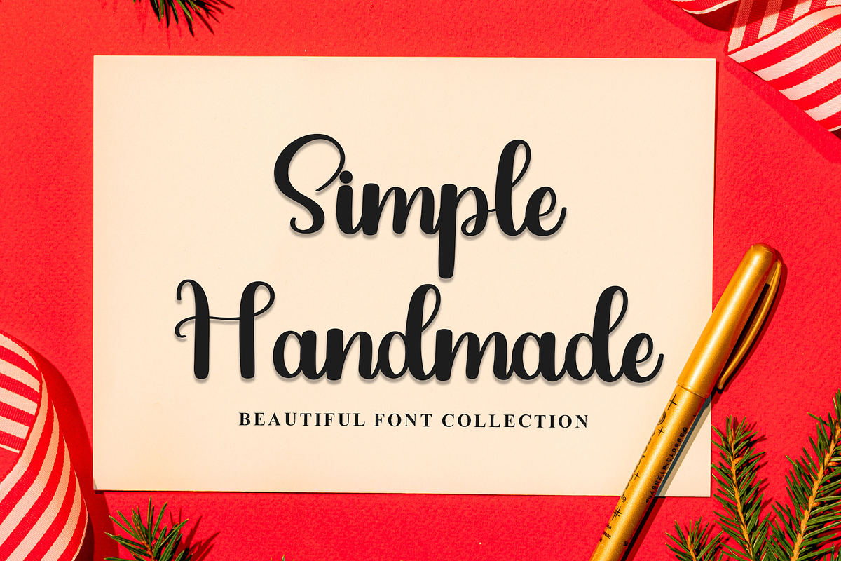 Simple Present, a Handwritten Font by InermediaSTUDIO (Photo 1 of 7)