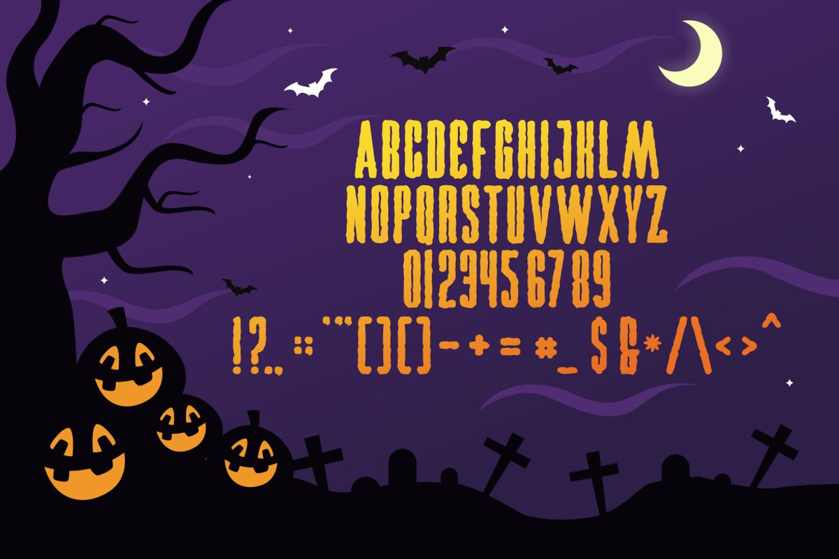 Dark Scary - Halloween Font, a Blackletter Font by alanwarstd (Photo 4 of 5)