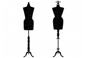 Mannequin Silhouette ClipArt, an Illustration by SA ClipArt (Thumbnail 2 of 2)
