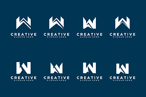 set of letter w design template, a Branding & Logo Template by quadrazo