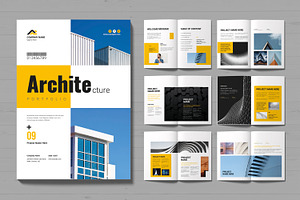 Architecture Portfolio Design Layout, a Templates & Theme by MightyDesign