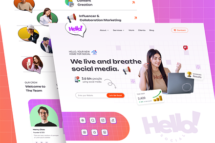 Marketing Agency Landing Page, a Landing Page Template by mumair