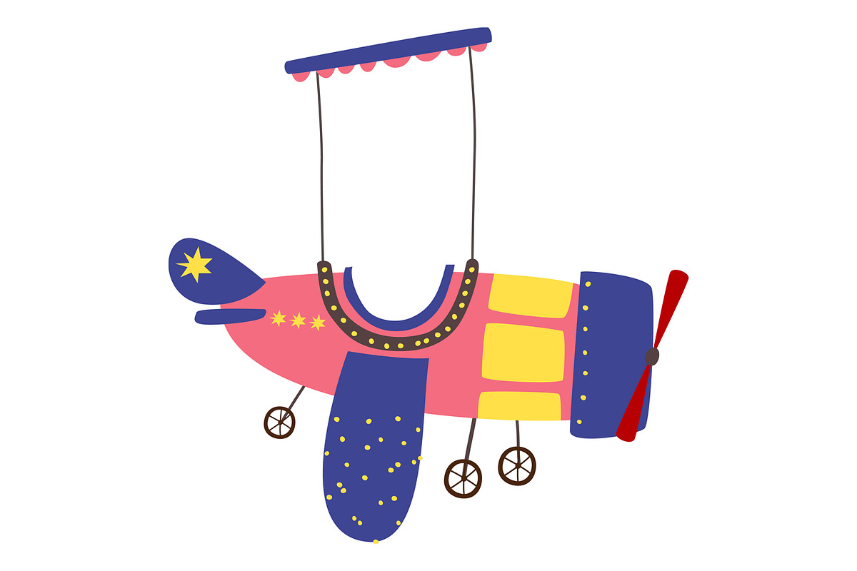 12 Hand-Drawn Cute Airplanes Clipart, a Transportation Illustration by the_myro (Photo 12 of 13)